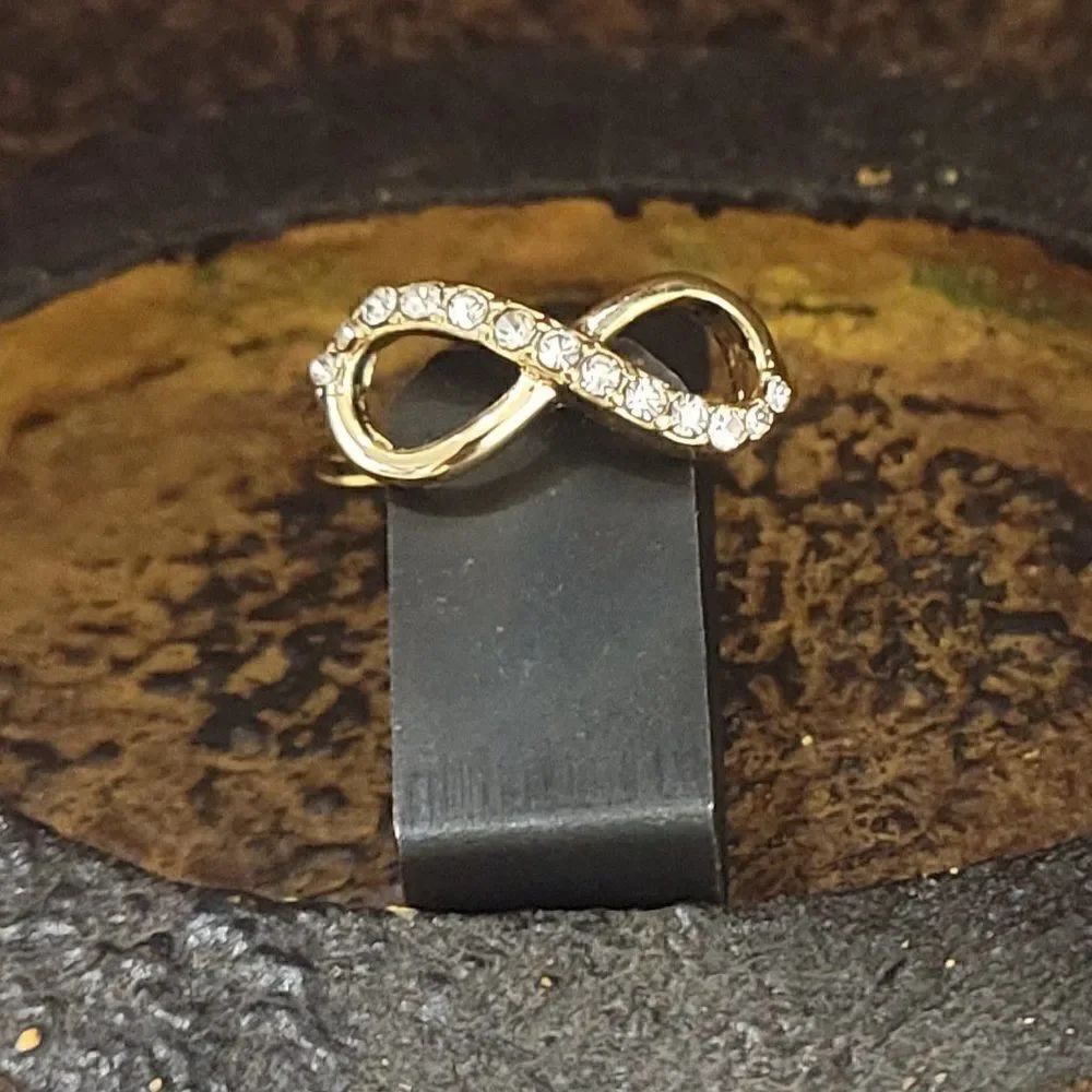 Women's Dainty Gold Infinity Promise Ring - Girls Infinity Promise Ring